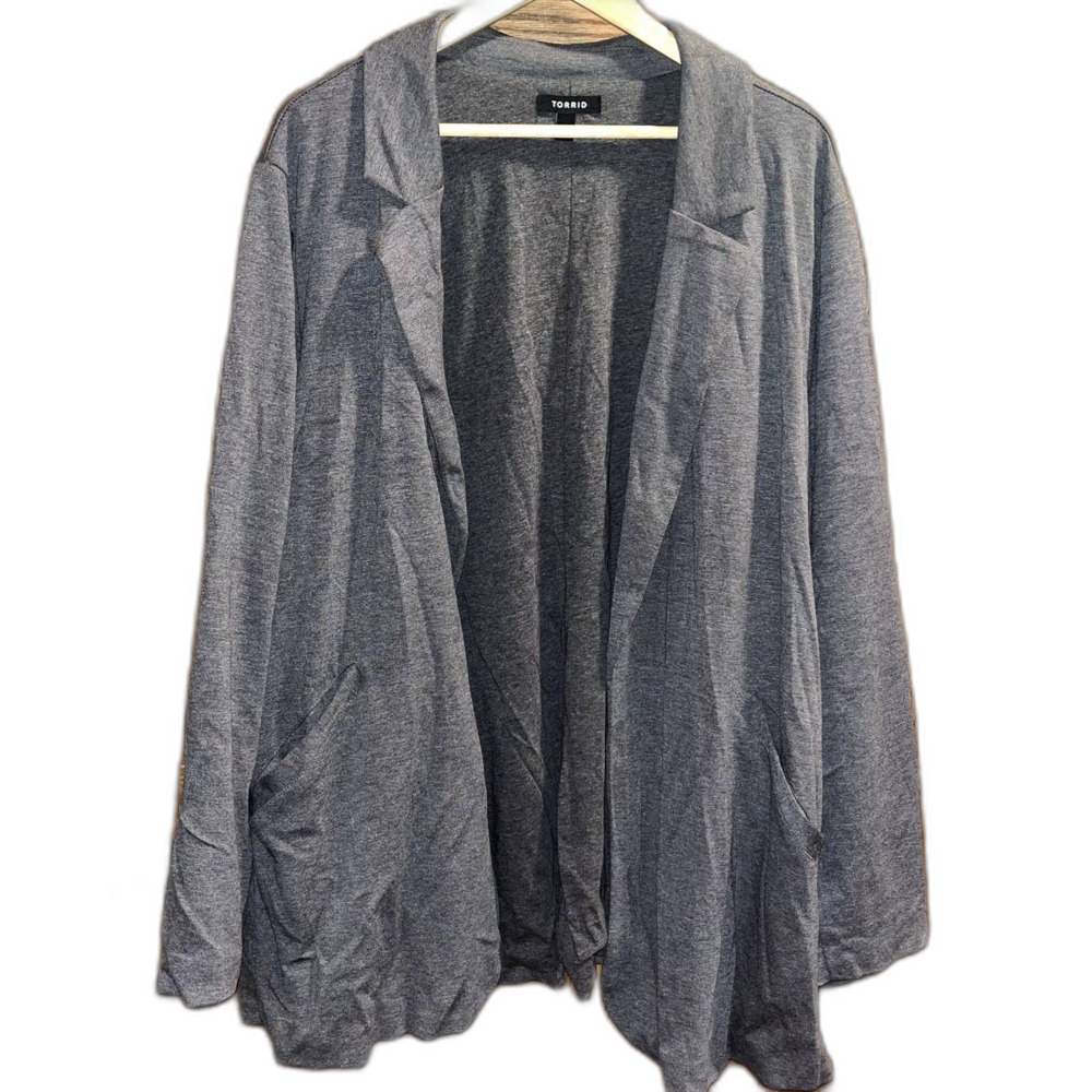 Torrid Open Front Cardigan Layering Warm Business Grey Work Wear Plus Size 5